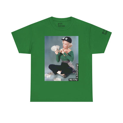 Marilyn x Money x Yankees Tee – Vintage Icon Remix | My City Is Everything!