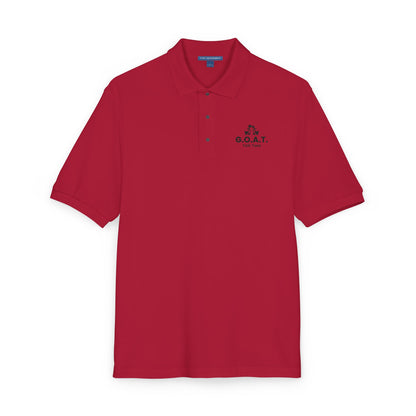 G.O.A.T. Talk Tees Embroidered Logo Polo – Clean & Classic Fit