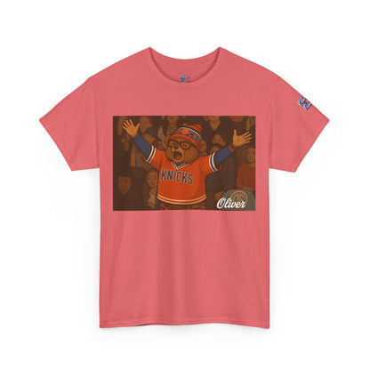 Oliver Outside Knicks Fan Tee – Courtside Energy Bear Style