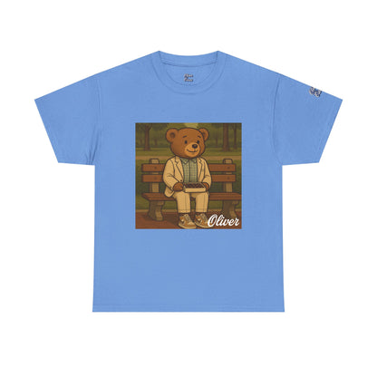 Oliver Outside Forrest Gump Parody Tee – Bench Time Classic