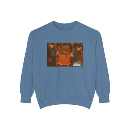 Oliver Outside Knicks Fan Crewneck – NYC Spirit in Every Stitch