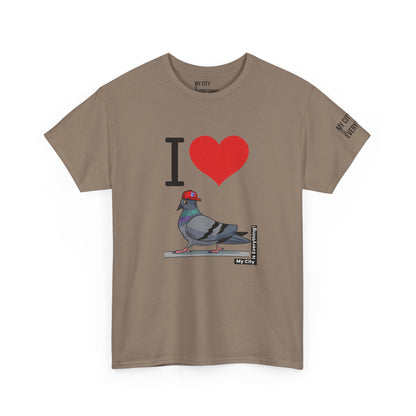 I ❤️ My City Pigeon Tee – Rangers Cap Edition | My City Is Everything!