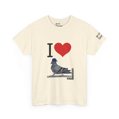 I ❤️ My City Pigeon Tee – Mets Blue Cap Edition | My City Is Everything!
