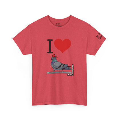I ❤️ My City Pigeon Tee – Rangers Cap Edition | My City Is Everything!