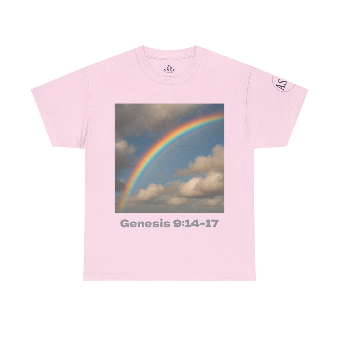 📖 Genesis 9:14–17 Rainbow Scripture Tee | Biblical Promise | ASGB Series