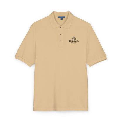 G.O.A.T. Talk Tees Embroidered Logo Polo – Clean & Classic Fit