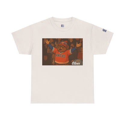 Oliver Outside Knicks Fan Tee – Courtside Energy Bear Style