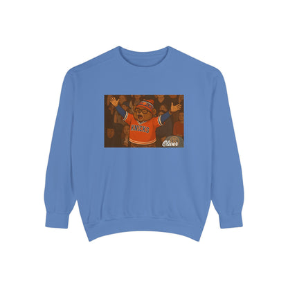 Oliver Outside Knicks Fan Crewneck – NYC Spirit in Every Stitch