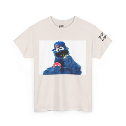 My City is Everything! NYC Cookie Monster Knicks Graphic T-Shirt – Streetwear Tee