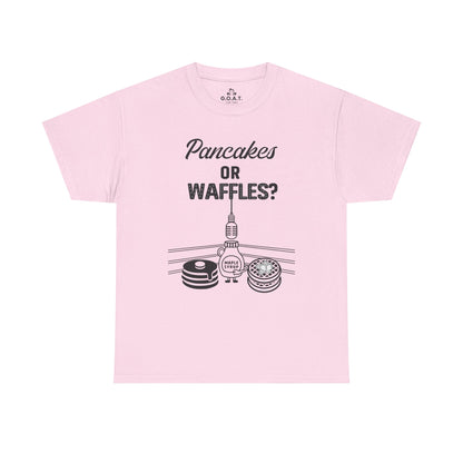 🥞/🧇Pancakes vs. Waffles Tee – Breakfast Debate Shirt