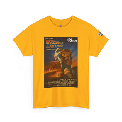 Oliver Outside Back to the Future Parody Tee – Retro Bear Style
