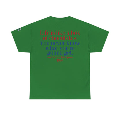 Oliver Outside Forrest Gump Parody Tee – Bench Time Classic
