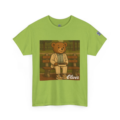Oliver Outside Forrest Gump Parody Tee – Bench Time Classic