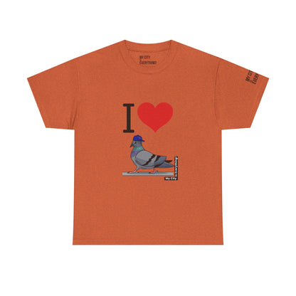 I ❤️ My City Pigeon Tee – Mets Blue Cap Edition | My City Is Everything!